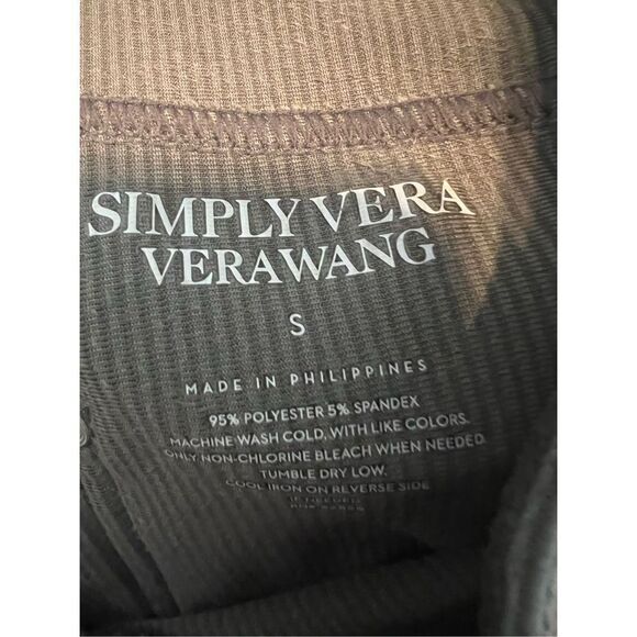 Simply Vera Wang Womens Grey Leggings Size S - Picture 3 of 3
